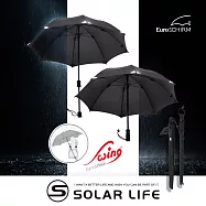 德國EuroSCHIRM 免持健行傘 大 (迷彩、黑反光).登山雨傘 戶外健行傘 抗強風雨傘 免持雨傘 背包雨傘 黑/反光