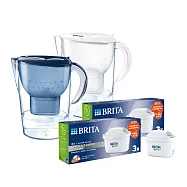 【德國BRITA】Marella馬利拉濾水壺3.5L+ˊ6入去水垢專家濾芯 無 白色