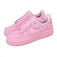 Nike 休閒鞋 Wmns Air Force 1 07 女鞋 粉紅 花卉 AF1 IR8637-600 24cm PINK/SILVER