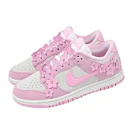 Nike 休閒鞋 W Dunk Low SE Femme 女鞋 粉紅 花卉 經典 IV4726-600 23.5cm PINK/IVORY