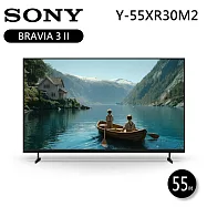 【限時優惠】SONY 55吋 BRAVIA 3 II 4K LED 智慧聯網顯示器 液晶電視 Y-55XR30M2
