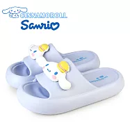 【HELLO KITTY】女 CINNAMOROLL 大耳狗 拖鞋 防水拖鞋 厚底拖鞋 緩震 輕量 彈力 JP23 水藍色