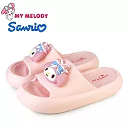 【HELLO KITTY】女 MY MELODY 美樂蒂 拖鞋 防水拖鞋 厚底拖鞋 緩震 輕量 彈力 JP23 粉紅色