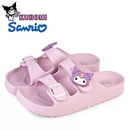 【HELLO KITTY】童鞋 男女童 SANRIO三麗鷗 酷洛米 大耳狗 兒童拖鞋 防水拖鞋 魔鬼氈 輕量 15 紫色