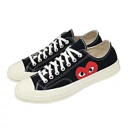 Converse 休閒鞋 Chuck 70 CDG 男鞋 女鞋 黑 川久保玲 聯名款 1970 帆布鞋 A08796C 26.5cm BLACK/RED