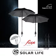 德國EuroSCHIRM 免持健行傘 小.登山雨傘 戶外健行傘 抗強風雨傘 免持雨傘 背包雨傘 黑