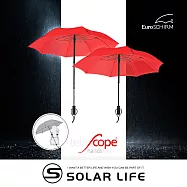 德國EuroSCHIRM 免持健行傘 小.登山雨傘 戶外健行傘 抗強風雨傘 免持雨傘 背包雨傘 紅