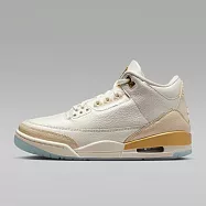 Nike 耐吉 WMNS Air Jordan 3 Retro [IB2255-100] 女 運動休閒鞋 復古鞋 米金 23.5cm 米/金