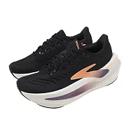 Brooks 慢跑鞋 Glycerin Max 2 女鞋 黑 甘油極致系列 厚底 氮氣中底 1204681B007 24.5cm BLACK/PEACH/CLEAR