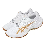Asics 亞瑟士 羽球鞋 Court Control FF 4 男女鞋 白 緩衝 支撐 膠底 1071A125100 24cm WHITE/PURE GOLD