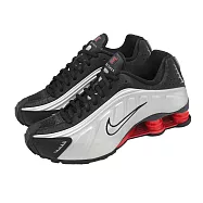 Nike 休閒鞋 Wmns Shox R4 女鞋 銀 復古 緩衝 彈簧鞋 AR3565-011 23cm BLACK/SILVER