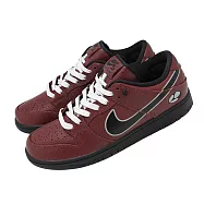 Nike 滑板鞋 SB Dunk Low PRO QS 男鞋 棕 皮革 經典 聯名款 HJ4131-200 25cm BROWN/WHITE