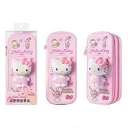 三麗鷗卡通大容量文具盒-hello kitty-減壓雙層(可愛童趣 多層收納 大空間) 粉色
