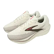 Brooks 慢跑鞋 Ghost Amp D 寬楦 女鞋 米白 厚底 回彈 氮氣中底 1204861D218 23.5cm IVORY/BROWN
