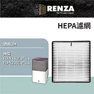 適用 3M FD-Y180L Plus FD-Y200L Plus 雙效空氣清淨除溼機 HEPA濾網 濾芯 濾心