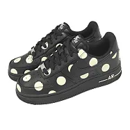 Nike 休閒鞋 Wmns Air Force 1 07 女鞋 黑 皮革 點點 AF1 IR8647-001 25.5cm BLACK/BLACK-SAIL