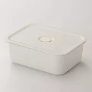 [MUJI無印良品]聚丙烯密閉式便當盒/長方形/325ml/白色