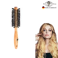 德國BRAUN WETTBURG 珀薇 德國製 54MM FSC原木黑豚鬃珠珠纖維熱塑捲髮梳 創造空氣感捲髮