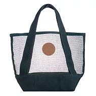 [星巴克]綠色拼接網布提袋