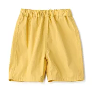 【MUJI 無印良品】幼兒抗UV速乾聚酯纖維混五分褲 80 黃色