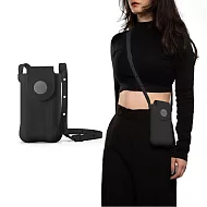 Bone 蹦克  簡約風泡泡隨身手機包二代 零錢包 迷你小包 斜背包 石墨黑