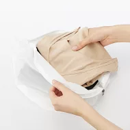 【MUJI 無印良品】聚酯纖維雙面兩用洗衣袋/球型/小約寬36.5x深25x高25cm