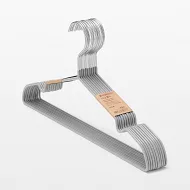 [MUJI無印良品]鋁製洗滌用衣架/3支組/肩帶型/約寬42cm