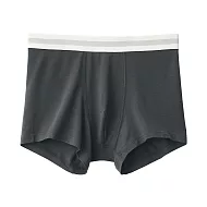 【MUJI 無印良品】男柔滑低腰拳擊內褲 S 深灰