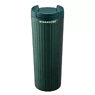 [星巴克]森林綠直紋不鏽鋼杯