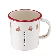 [星巴克]可愛薑餅人琺瑯杯