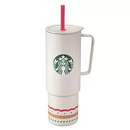 [星巴克]糖果裝飾不鏽鋼把手TOGO冷水杯