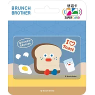 早午餐兄弟系列SuperCard悠遊卡 吐司大哥【受託代銷】