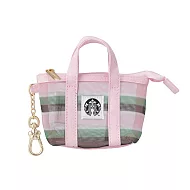 [星巴克]春日條紋網布零錢包