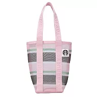 [星巴克]春日條紋網布隨行杯袋