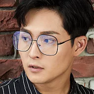 【大學眼鏡】AIMI 濾藍光方框設計款眼鏡 9119亮黑