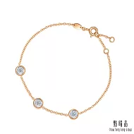 【點睛品】Daily Luxe 13分 炫幻星光 18K金鑽石手鍊
