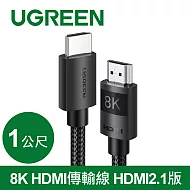 綠聯 8K HDMI傳輸線 HDMI 2.1版 純銅編織款 (5公尺)