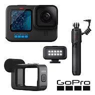 【GoPro】HERO 11 Black 創作者套組 (HERO11單機+燈光模組+媒體模組+Volta電池握把/腳架)-[正成公司貨]