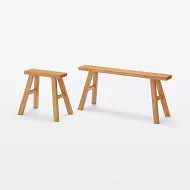【MUJI 無印良品】橡膠木板凳/小