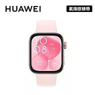 【背包好禮】HUAWEI Watch Fit 3 1.82吋 智慧手錶 氟橡膠錶帶款  星雲粉