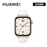 【背包好禮】HUAWEI 華為 Watch Fit 3 1.82吋 智慧手錶  皮革錶帶 珍珠白