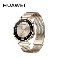 【限量優惠】 HUAWEI 華為 Watch GT4 41mm GPS 運動健康智能時尚手錶 時尚款 流光金