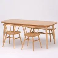 【MUJI 無印良品】山毛櫸餐桌/圓腳/寬180cm寬180*深85*高72cm。商品重量：約34.5 kg。