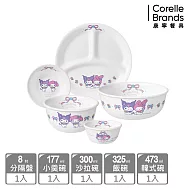 【美國康寧】CORELLE 酷洛米與美樂蒂 全套餐具五件收藏組