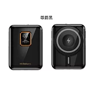 Mr.Battery 電池先生 台灣製造 10000mA 自帶雙充電線可拆，支援 MagSafe 磁吸三用行動電源 尊爵黑