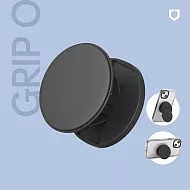 犀牛盾 GRIP O MagSafe兼容磁吸輕巧手機支架(固架) (Apple/Android手機適用立架) 經典黑