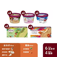 【Haagen-Dazs 哈根達斯】日本限定 雪酥x迷你杯之戀10入組(抹茶莓果雪酥)