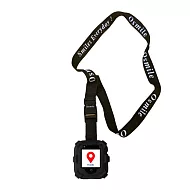 Osmile ED1000 失智症個人衛星定位器強固淋雨掛繩附錶帶AG 黑-掛繩