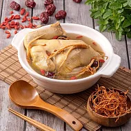 【統一生機】黃金蟲草土雞湯(全雞) 2200公克/包 (固形量：900公克)