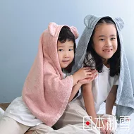 【日本桃雪】可愛熊耳連帽飯店大毛巾 (蜜桃粉) | 鈴木太太公司貨